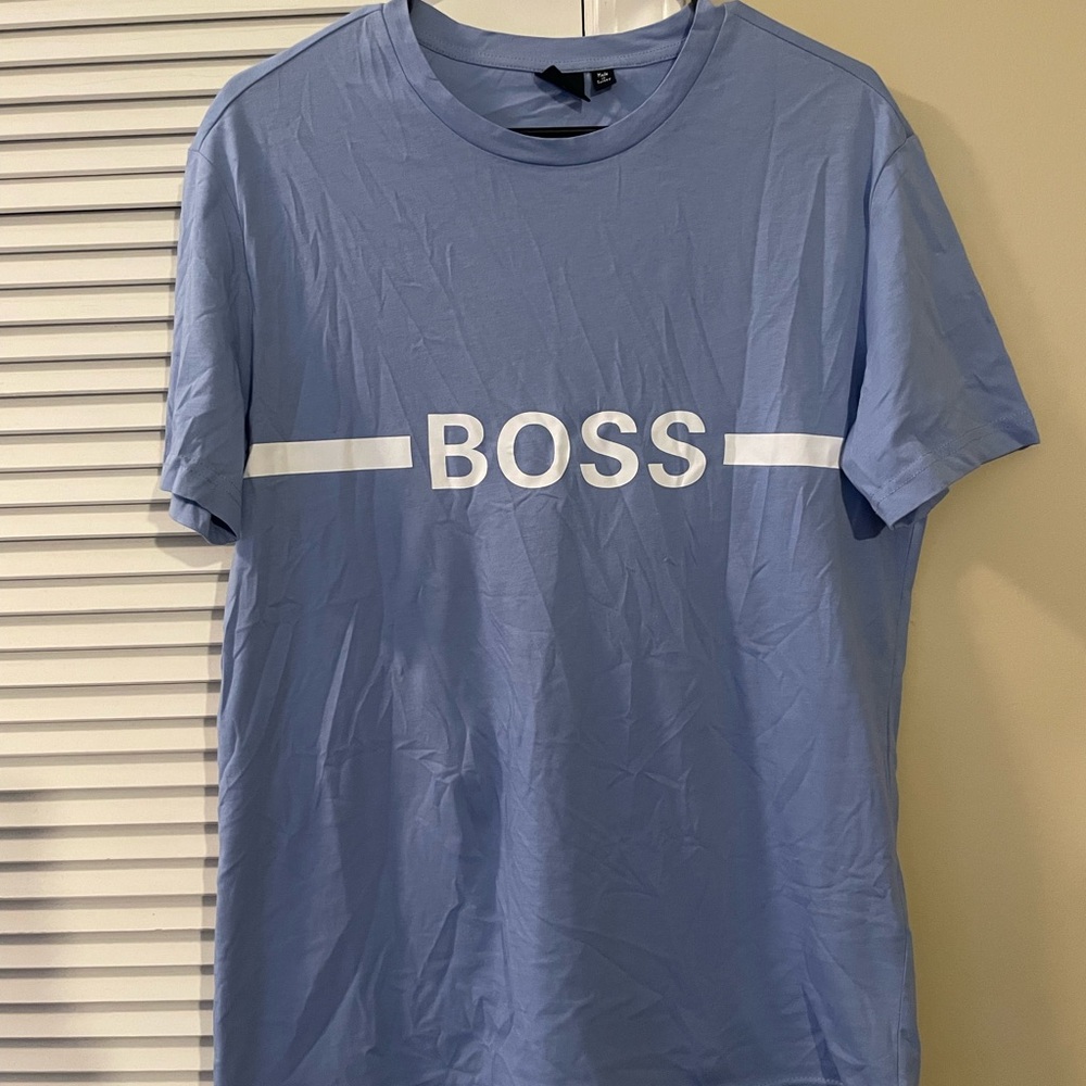 Hugo Boss Sky Blue Cotton Shirt